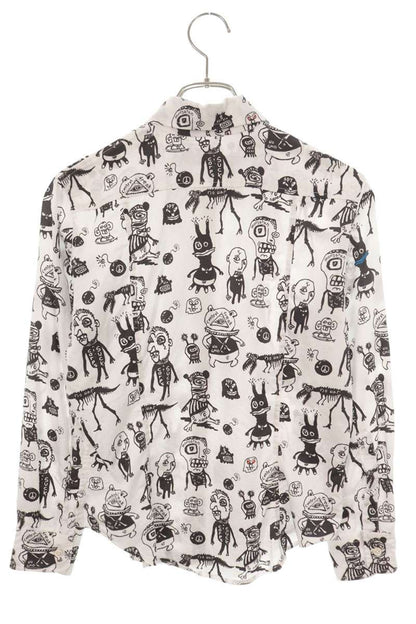 Vintage Paul Harnden Cotton Character Print Long Sleeve Shirt Size M