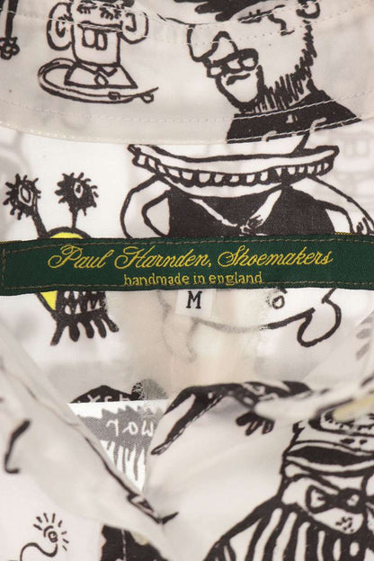 Vintage Paul Harnden Cotton Character Print Long Sleeve Shirt Size M