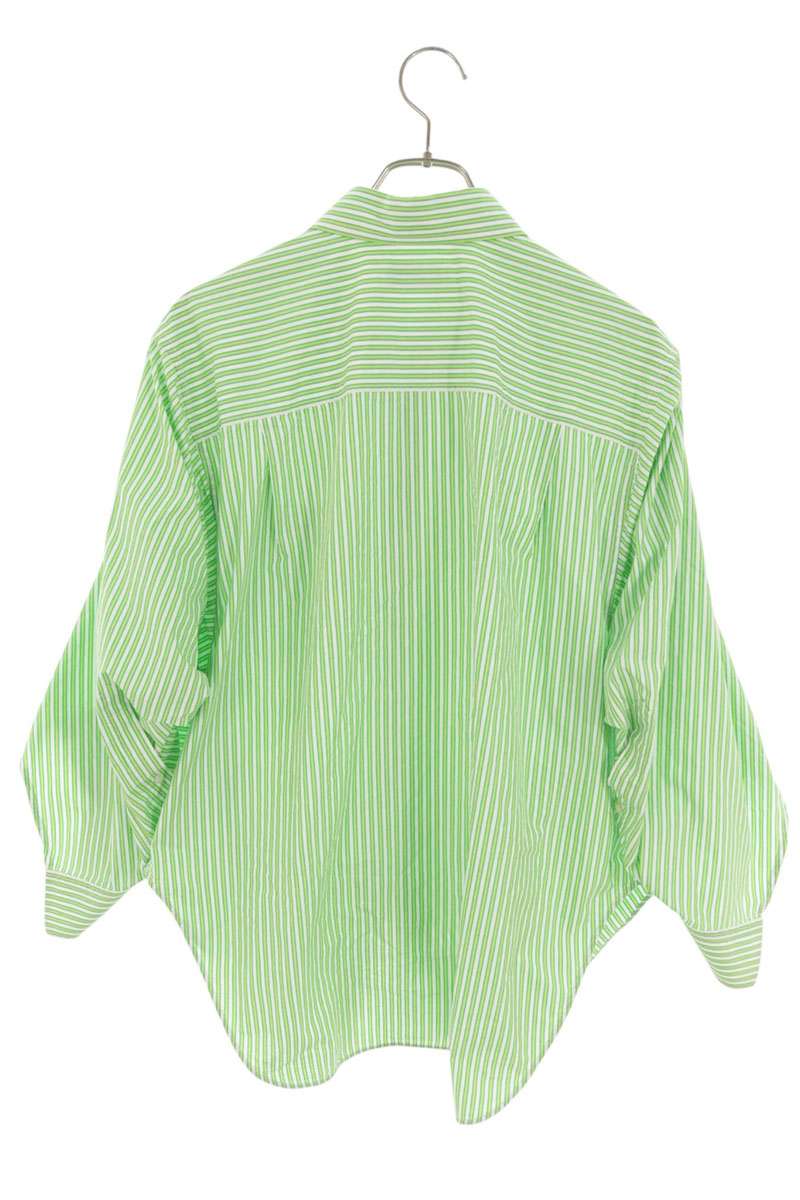 Balenciaga Green BB Logo Button-Down Jacket Size 34