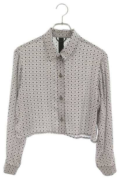 Chrome Hearts MAHAL KITA CH Silk Shirt White/Silver Size S