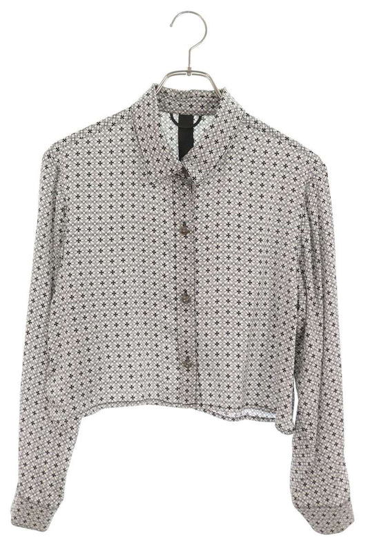 Chrome Hearts MAHAL KITA CH Silk Shirt White/Silver Size S
