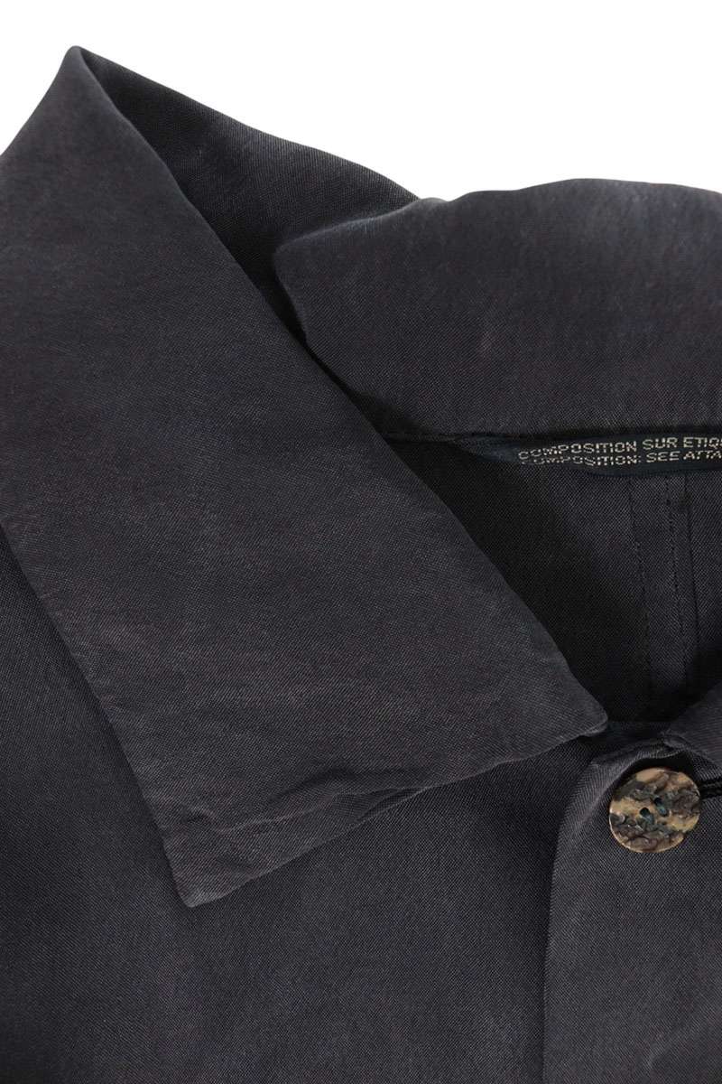 Yohji Yamamoto Black Wing Design Rayon Sleeve Shirt Size S