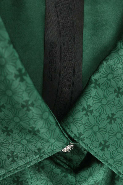 Chrome Hearts Y NOT CH CH Plus Silk Long Sleeve Shirt Size L