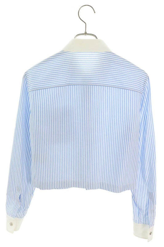 Versace Medusa Stripe Cotton Long Sleeve Shirt Multi Size 40