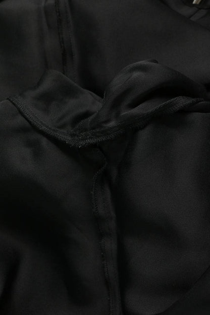 ACNE STUDIOS Rayon Silk Long Sleeve Shirt Black Size 36
