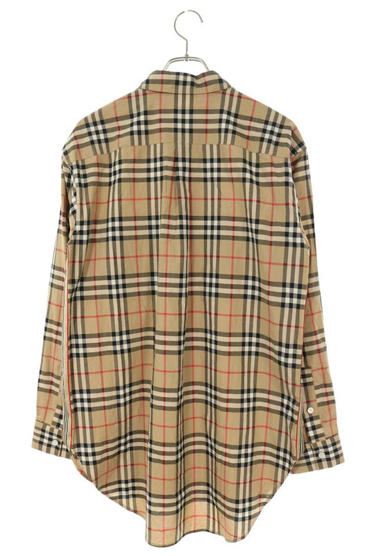 Burberry Cotton Check Long Sleeve Shirt Beige Size 38