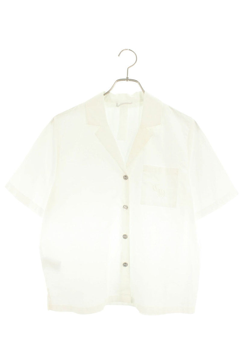 Chrome Hearts White CH Leather Patch T-Shirt Size S