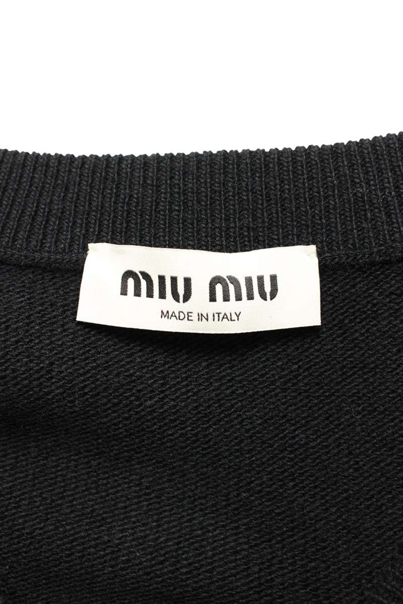Miu Miu Argyle Wool Cropped Cardigan Size 42