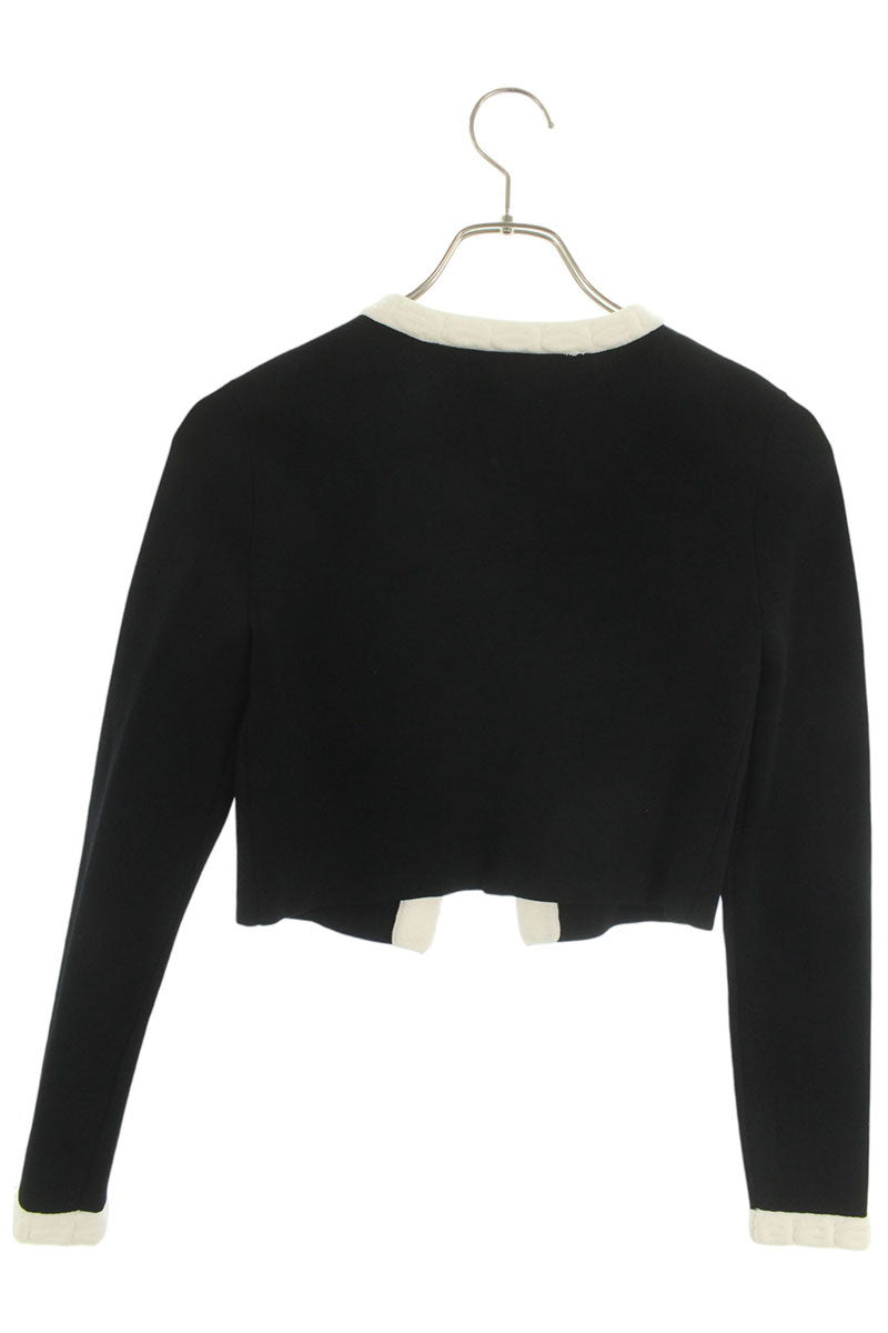 Alexander Wang Cropped Logo Cardigan Black Size XS