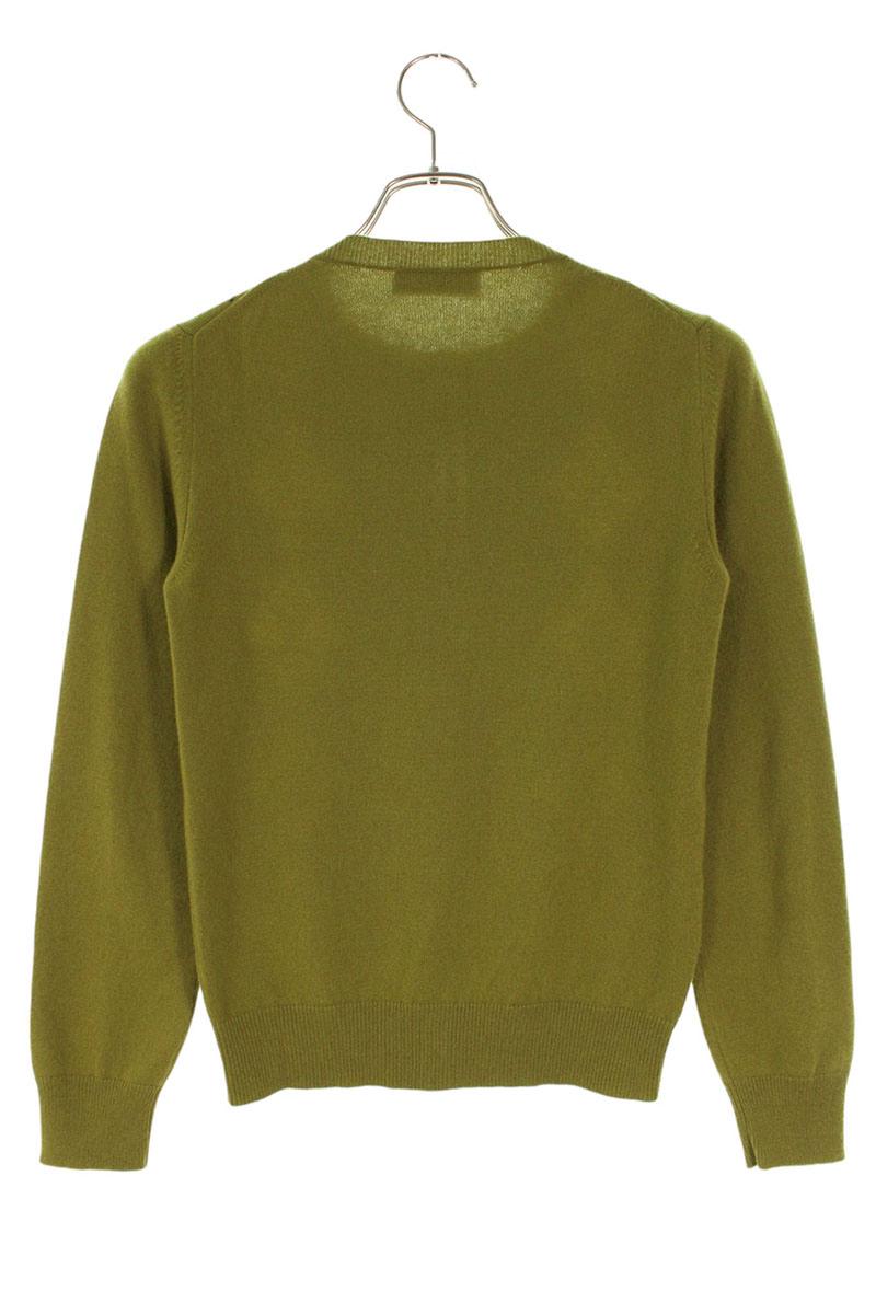 Miu Miu Argyle Cashmere Knit Cardigan Green Size 36