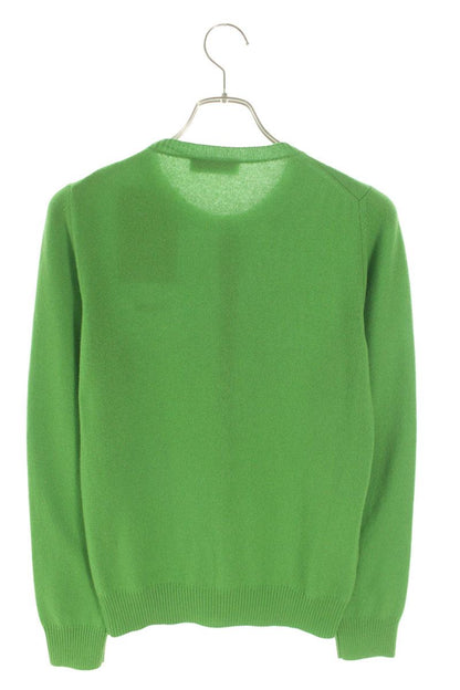 Miu Miu Green Logo Cashmere Cardigan Size 40