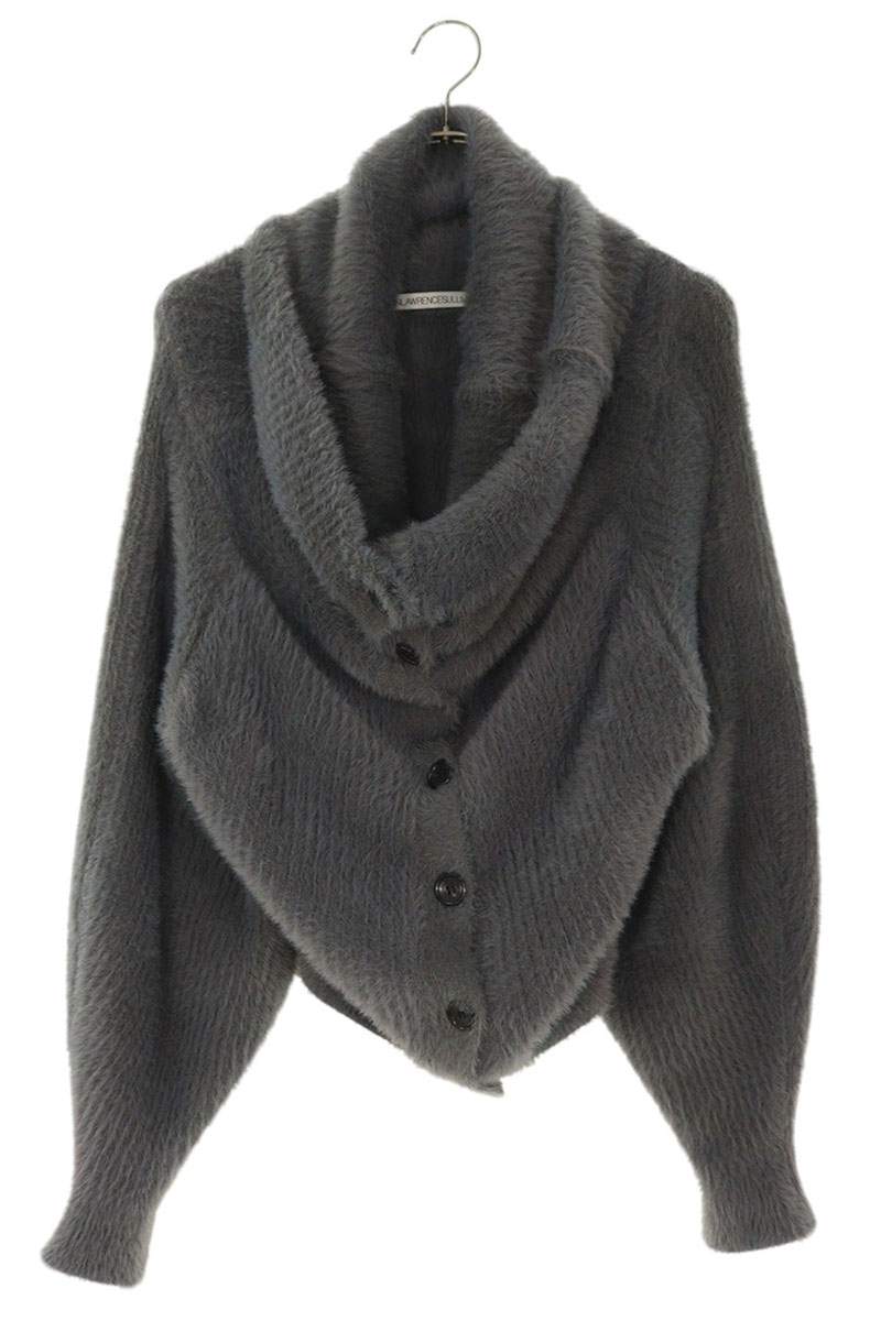 JOHN LAWRENCE SULLIVAN Gray High-Neck Cardigan Size ONE
