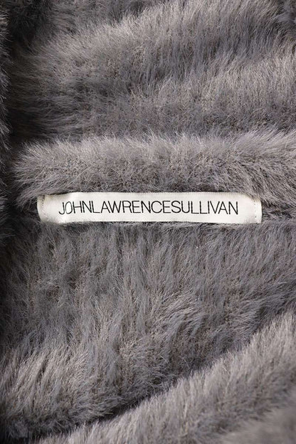 JOHN LAWRENCE SULLIVAN Gray High-Neck Cardigan Size ONE