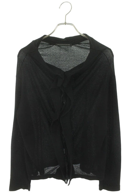 Yohji Yamamoto Hard Twist Cotton Cardigan Black Size 2