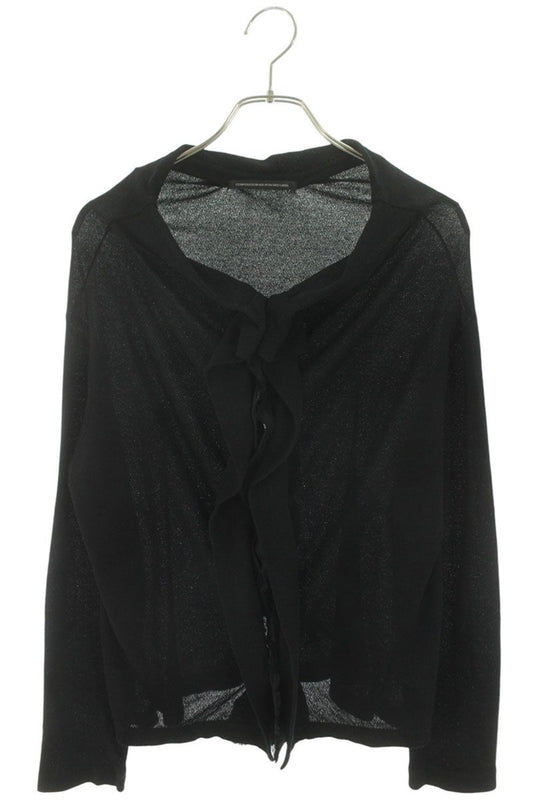 Yohji Yamamoto Hard Twist Cotton Cardigan Black Size 2