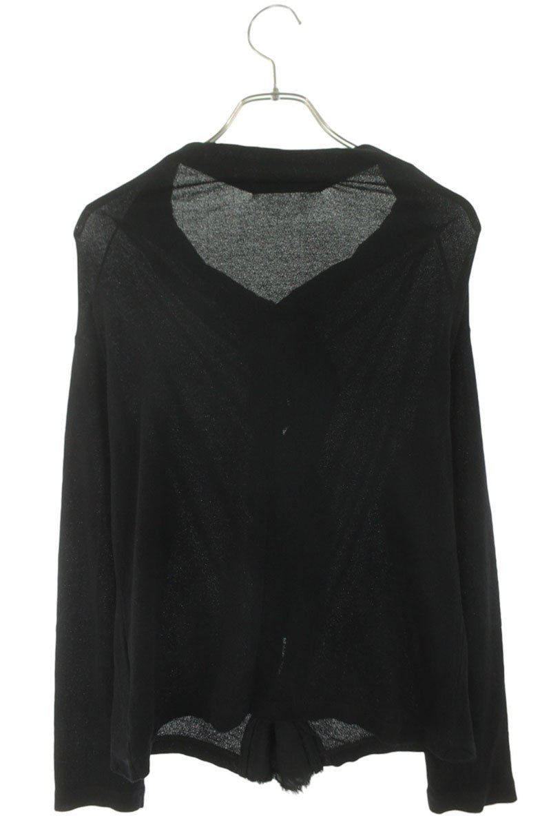 Yohji Yamamoto Hard Twist Cotton Cardigan Black Size 2