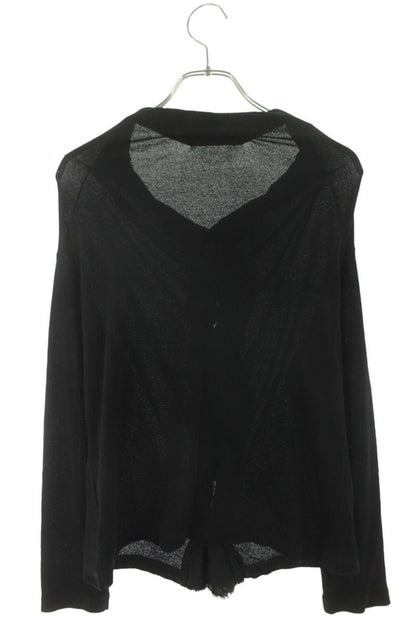 Yohji Yamamoto Hard Twist Cotton Cardigan Black Size 2