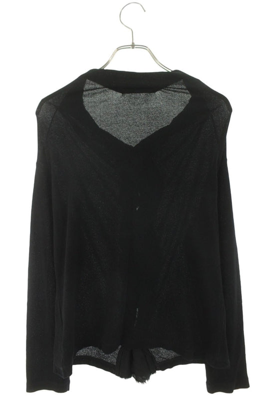 Yohji Yamamoto Hard Twist Cotton Cardigan Black Size 2