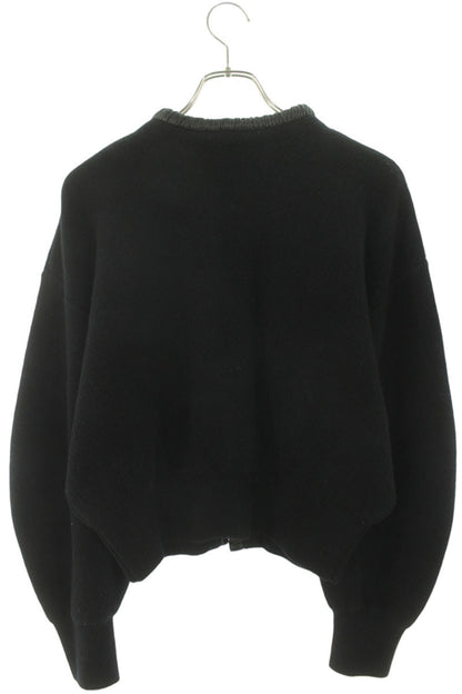Alexander Wang Leather Trim Cardigan Black Size S