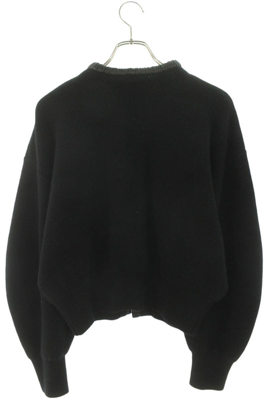 Alexander Wang Leather Trim Cardigan Black Size S