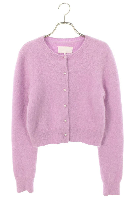 Maison Margiela 23AW Angora Round Cardigan Purple Size S