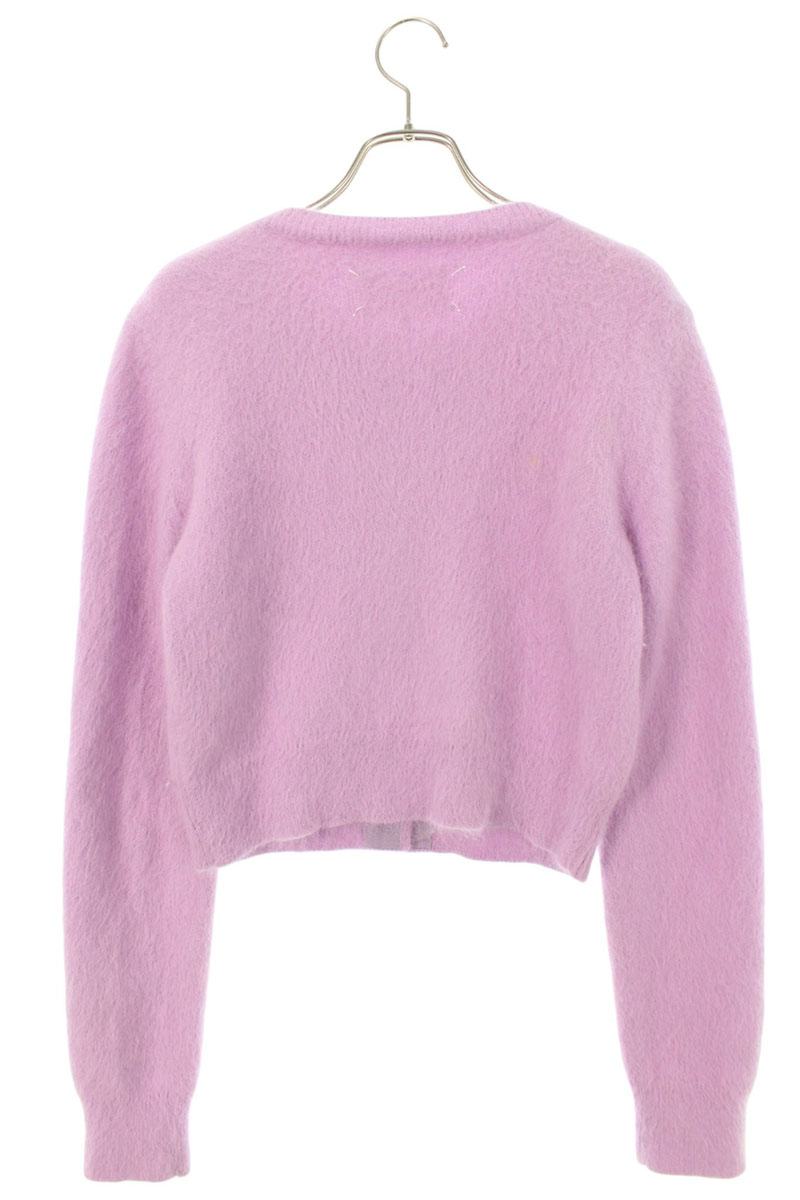 Maison Margiela 23AW Angora Round Cardigan Purple Size S