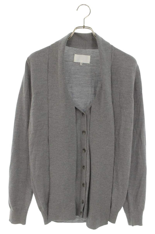 Maison Margiela Harmony Ribbon Cardigan Gray Wool Size S