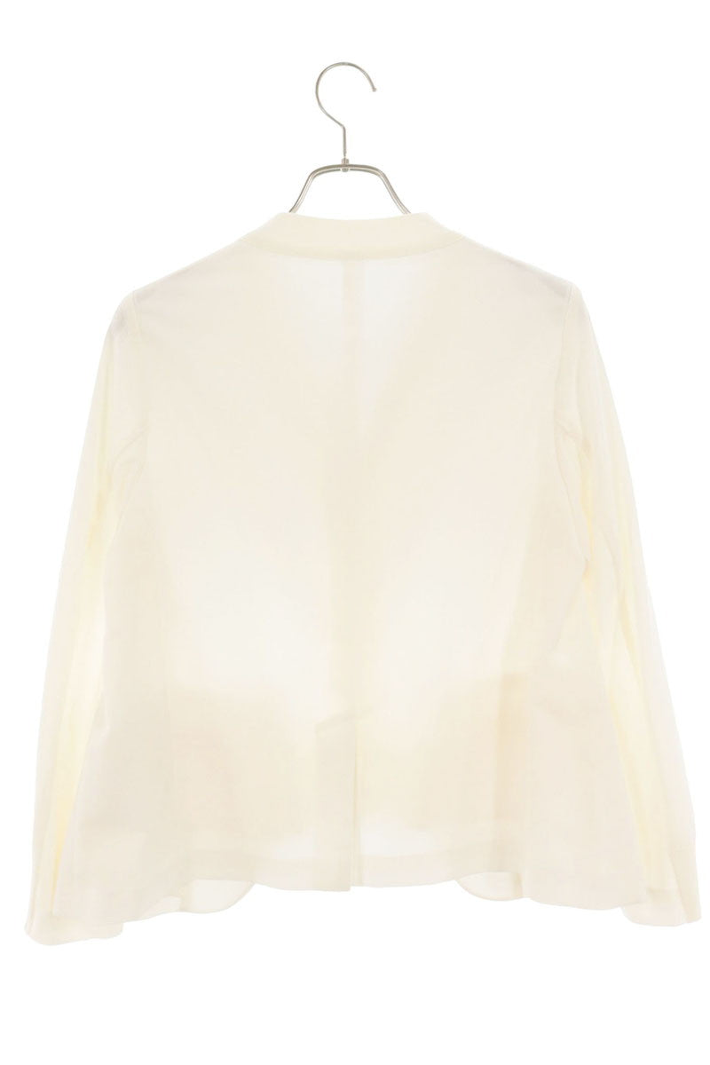 Sacai White V-Neck Cotton Knit Cardigan Size 1