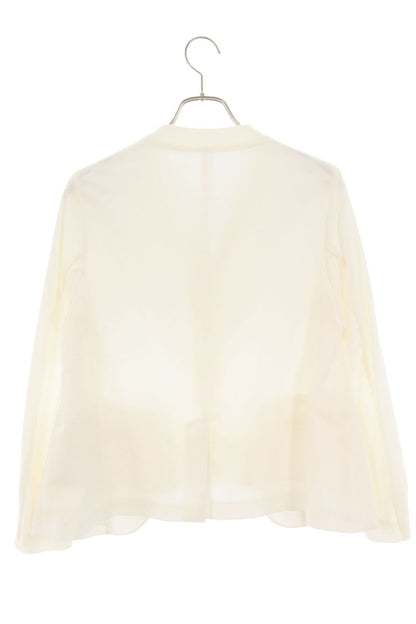 Sacai White V-Neck Cotton Knit Cardigan Size 1