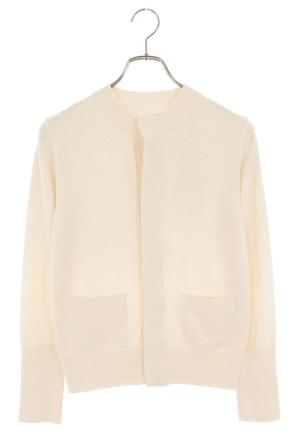 Sacai White Cotton Cashmere Knit Cardigan Size 2