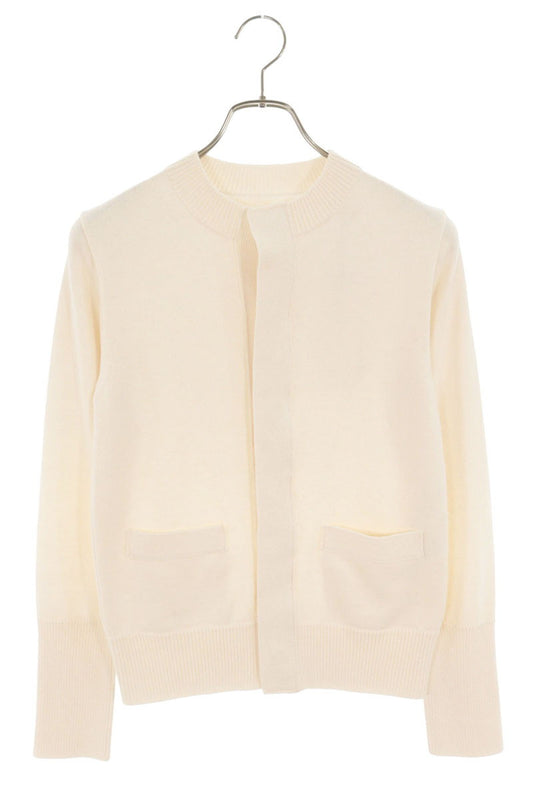 Sacai White Cotton Cashmere Knit Cardigan Size 2