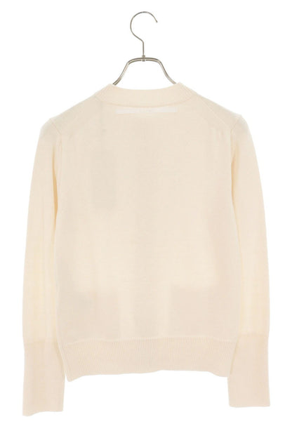 Sacai White Cotton Cashmere Knit Cardigan Size 2