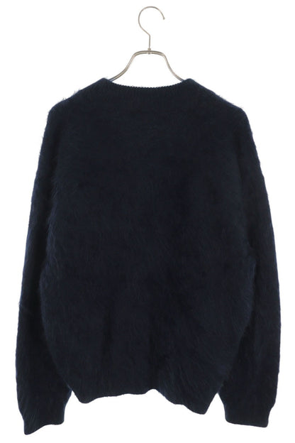 Vintage BLAMINK Cashmere Fur V-Neck Cardigan Navy Size 38
