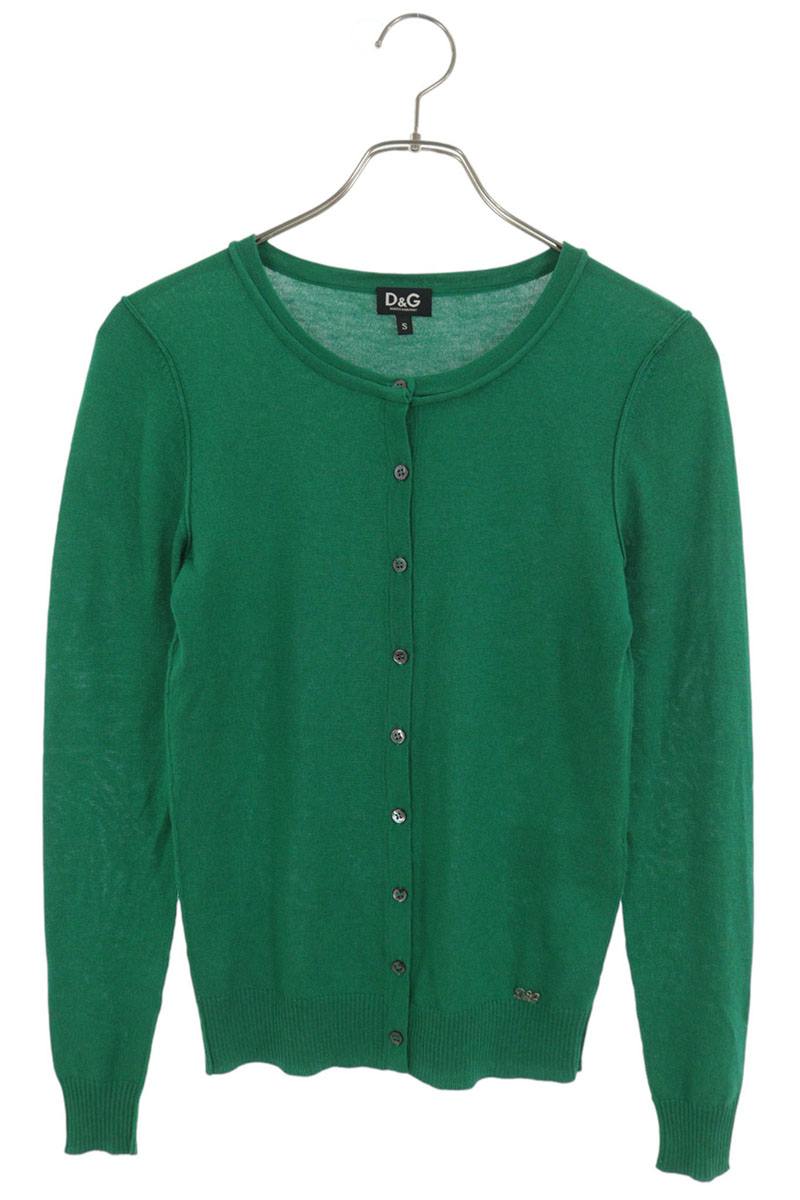 Dolce & Gabbana Green Silk Cashmere Blend Cardigan Size S