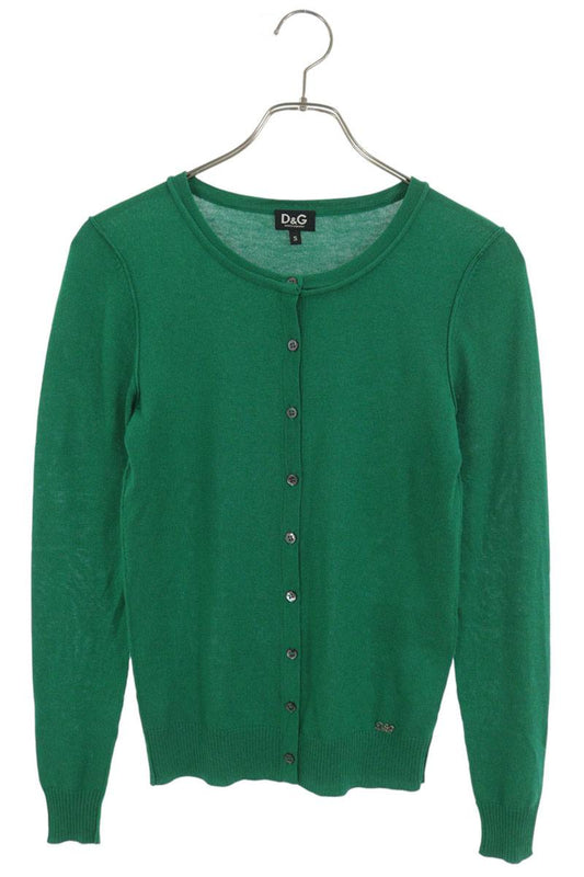 Dolce & Gabbana Green Silk Cashmere Blend Cardigan Size S
