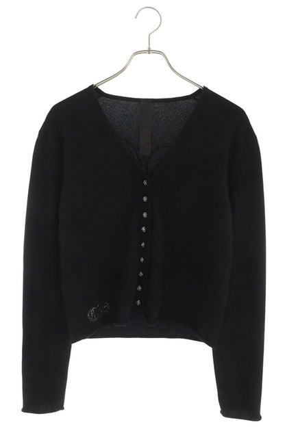 Chrome Hearts Rhinestone Heart Cashmere Cardigan Size S