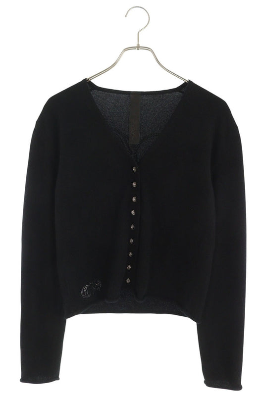 Chrome Hearts Rhinestone Heart Cashmere Cardigan Size S