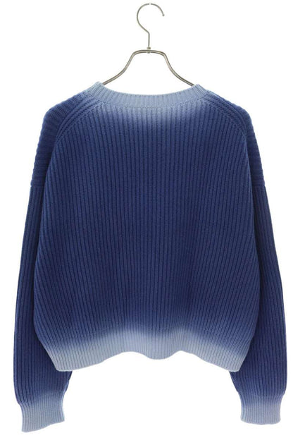 Miu Miu Back Logo Cashmere-Blend Cable Knit Sweater Size 40