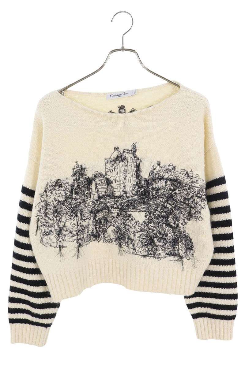 Christian Dior Toile de Jouy White Black Size 36