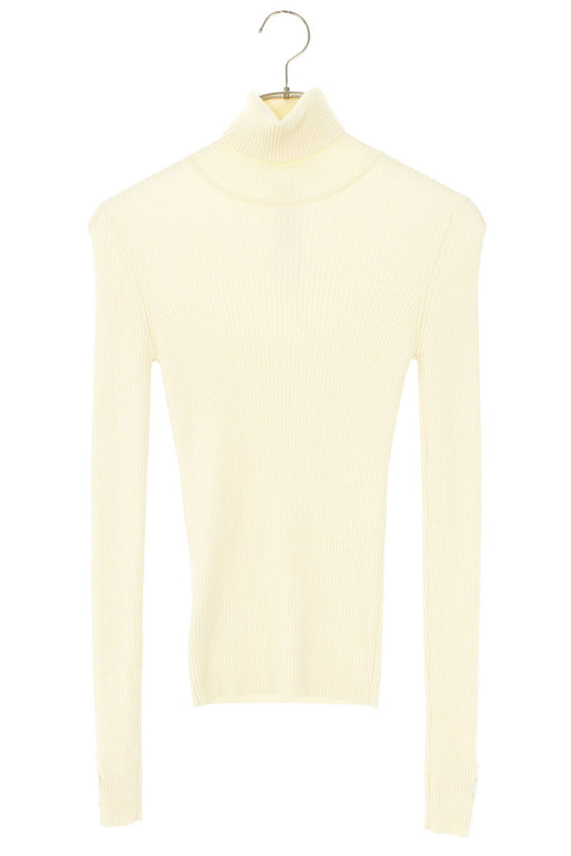 Chrome Hearts Cashmere Turtleneck Sweater Patch White Size M