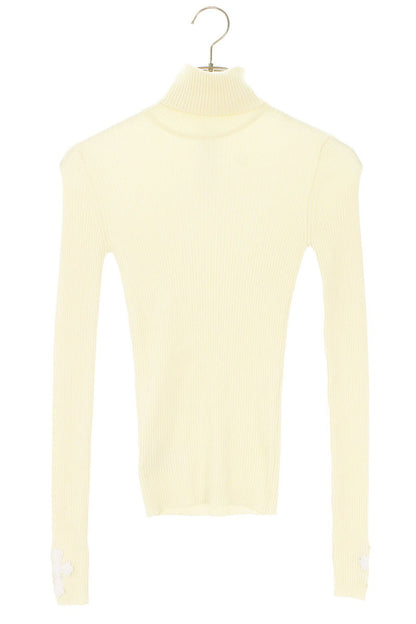 Chrome Hearts White Cashmere Turtleneck Cross Patches Size S