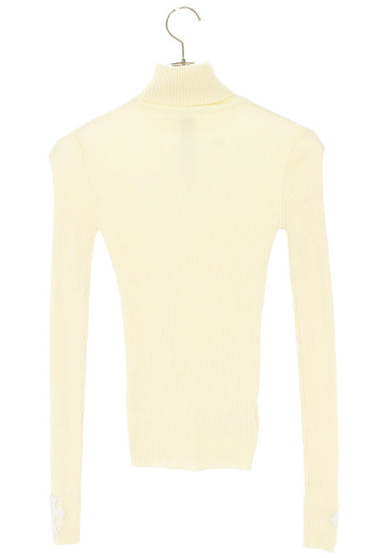 Chrome Hearts White Cashmere Turtleneck Cross Patches Size S