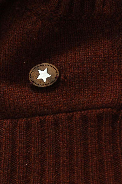 Chanel Cashmere Knit Sweater Blue x Brown Size 42