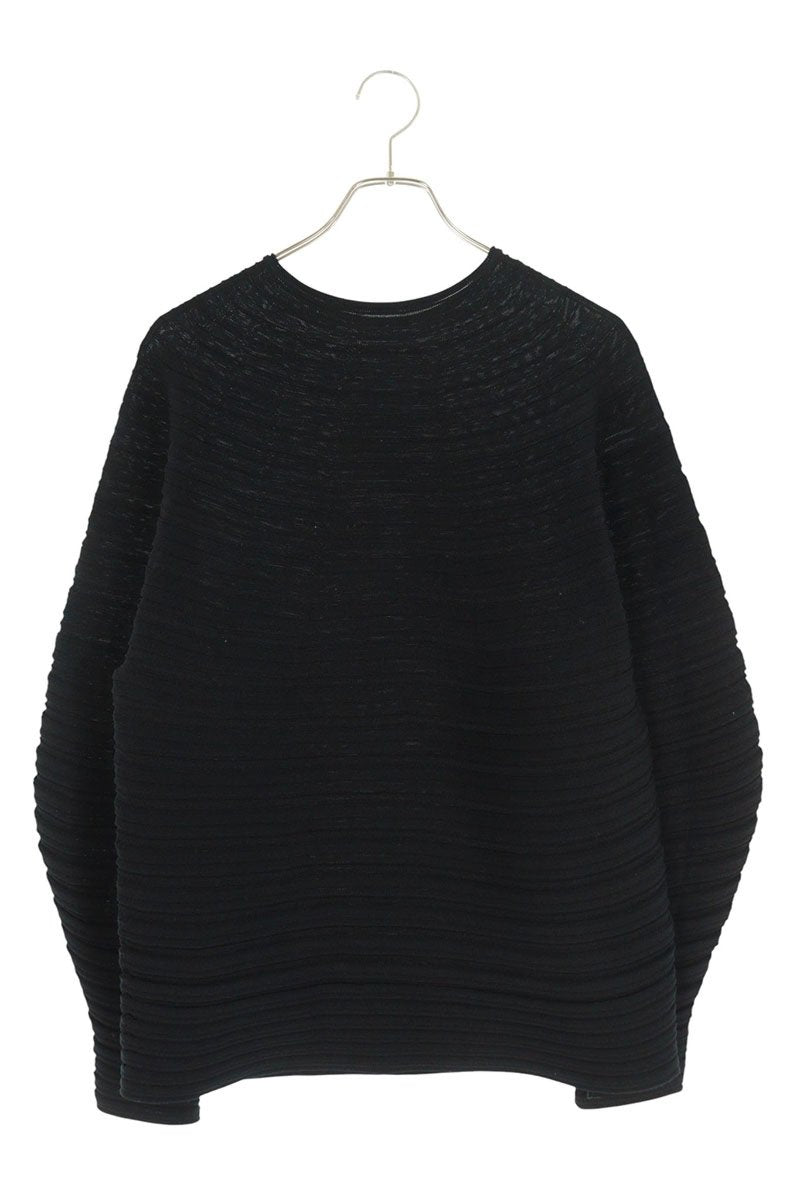 Vintage PLEATS PLEASE Black Irregular Pleated Knit Sweater