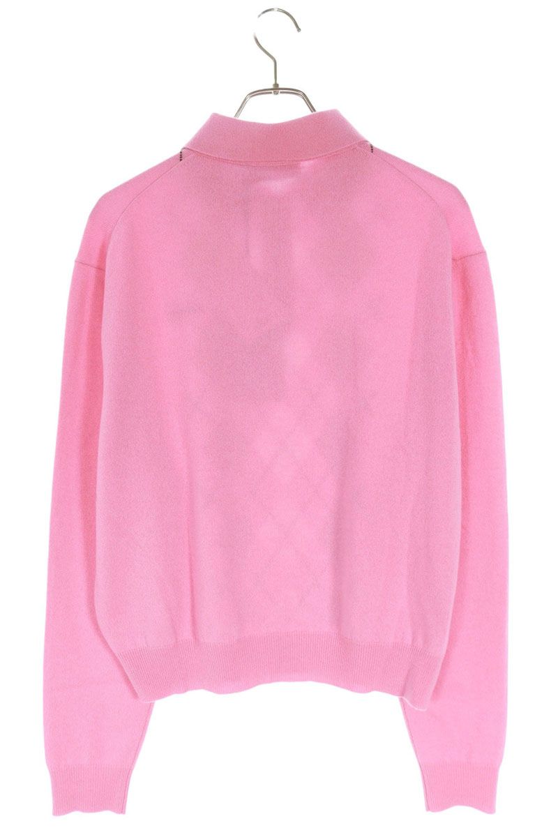 Miu Miu Pink Cashmere Polo Knit 25AW Size 40