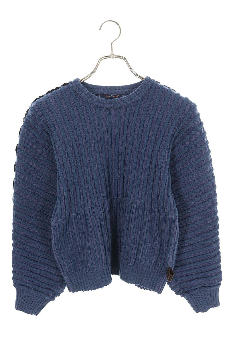 Louis Vuitton Blue Arm Detail Crewneck Sweater Size XS