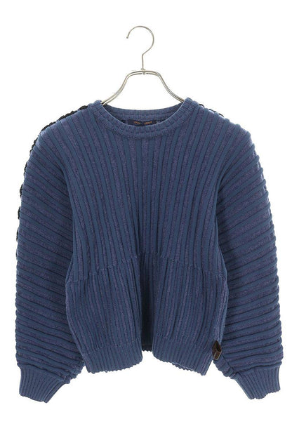Louis Vuitton Blue Arm Detail Crewneck Sweater Size XS