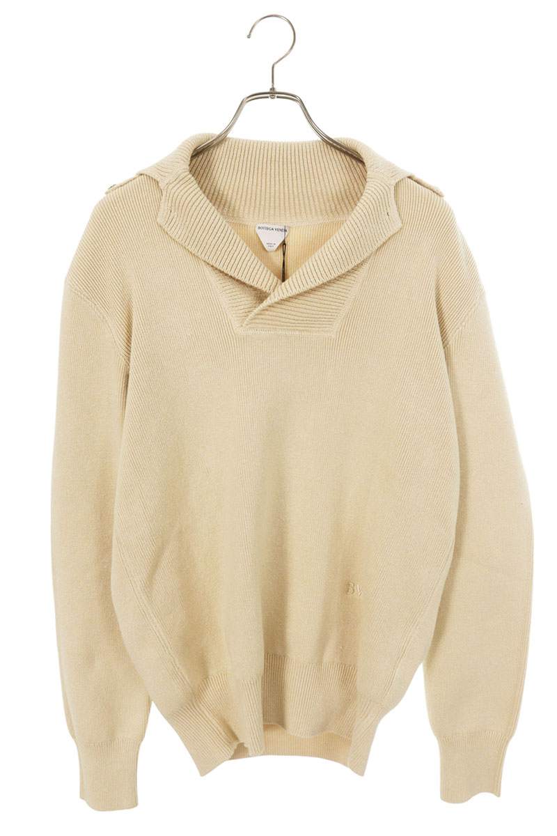 Bottega Veneta Midweight Linen Knit Sweater Beige Size M