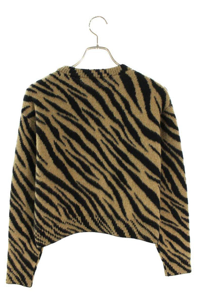 Balenciaga All-Over Pattern Cropped Cashmere Sweater Size XS