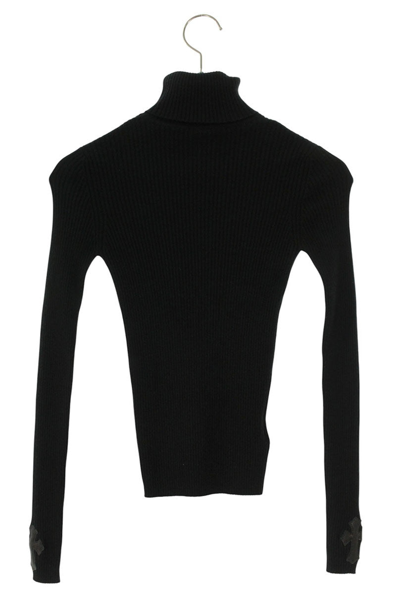 Chrome Hearts Sleeve Cross Patch Turtleneck Black Size XS